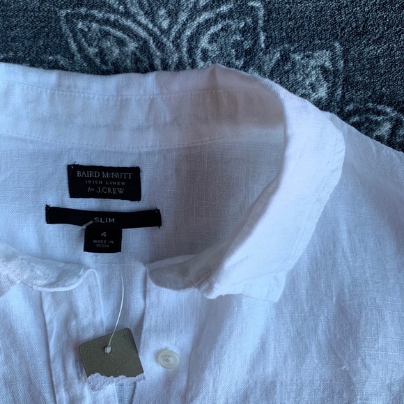J. Crew Slim Perfect Shirt Irish Linen Button Down - Picture 2 of 8